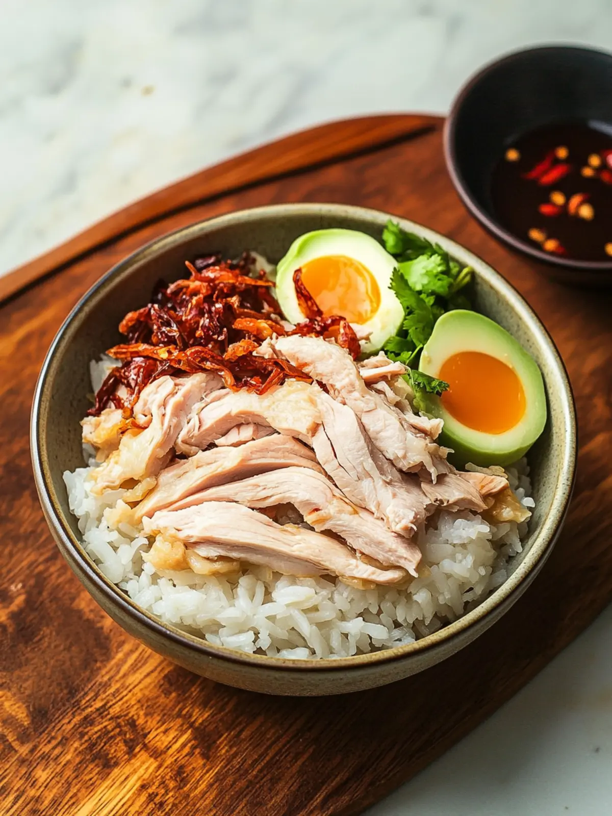 Taiwanese Chicken Rice: Comforting Bowl of Flavorful Bliss 4 Taiwanese Chicken Rice (Chiayi Turkey Rice)