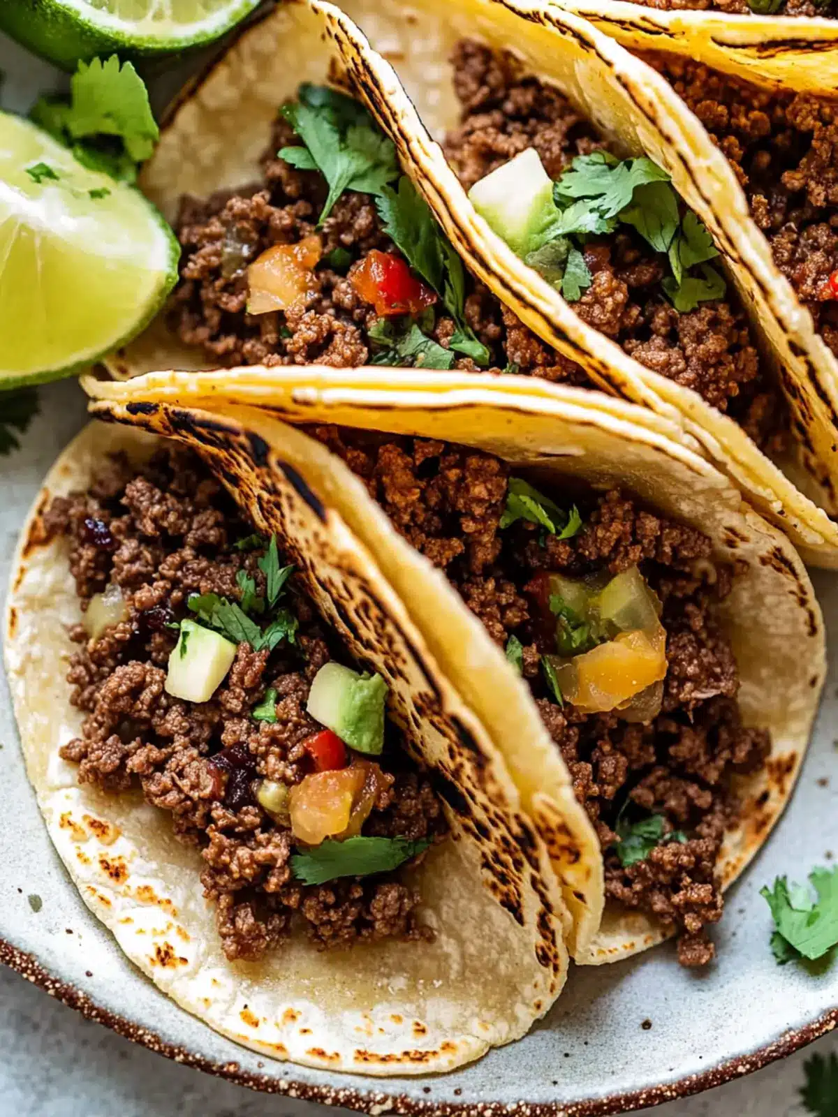 Delicious Ground Beef Tacos Ready in Just 25 Minutes! 4 Ground Beef Tacos
