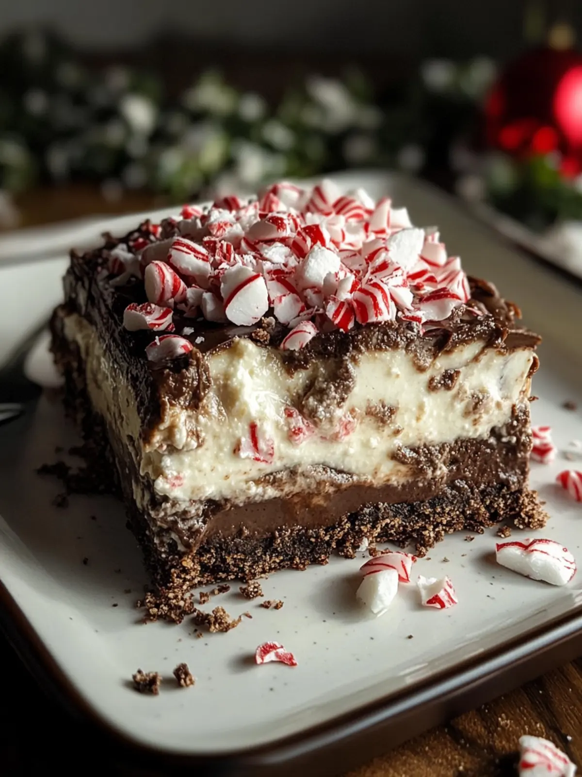 No-Bake Chocolate Peppermint Lasagna for Festive Indulgence 3 Chocolate Peppermint Lasagna