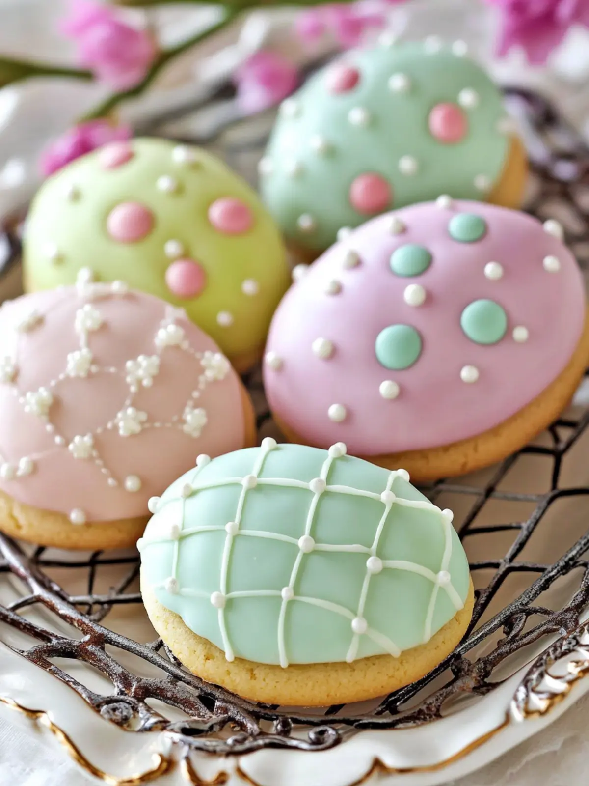 Fondant-Covered Easter Egg Cookies That Wow Every Bunny 2 Fondant-Covered Easter Egg Cookies