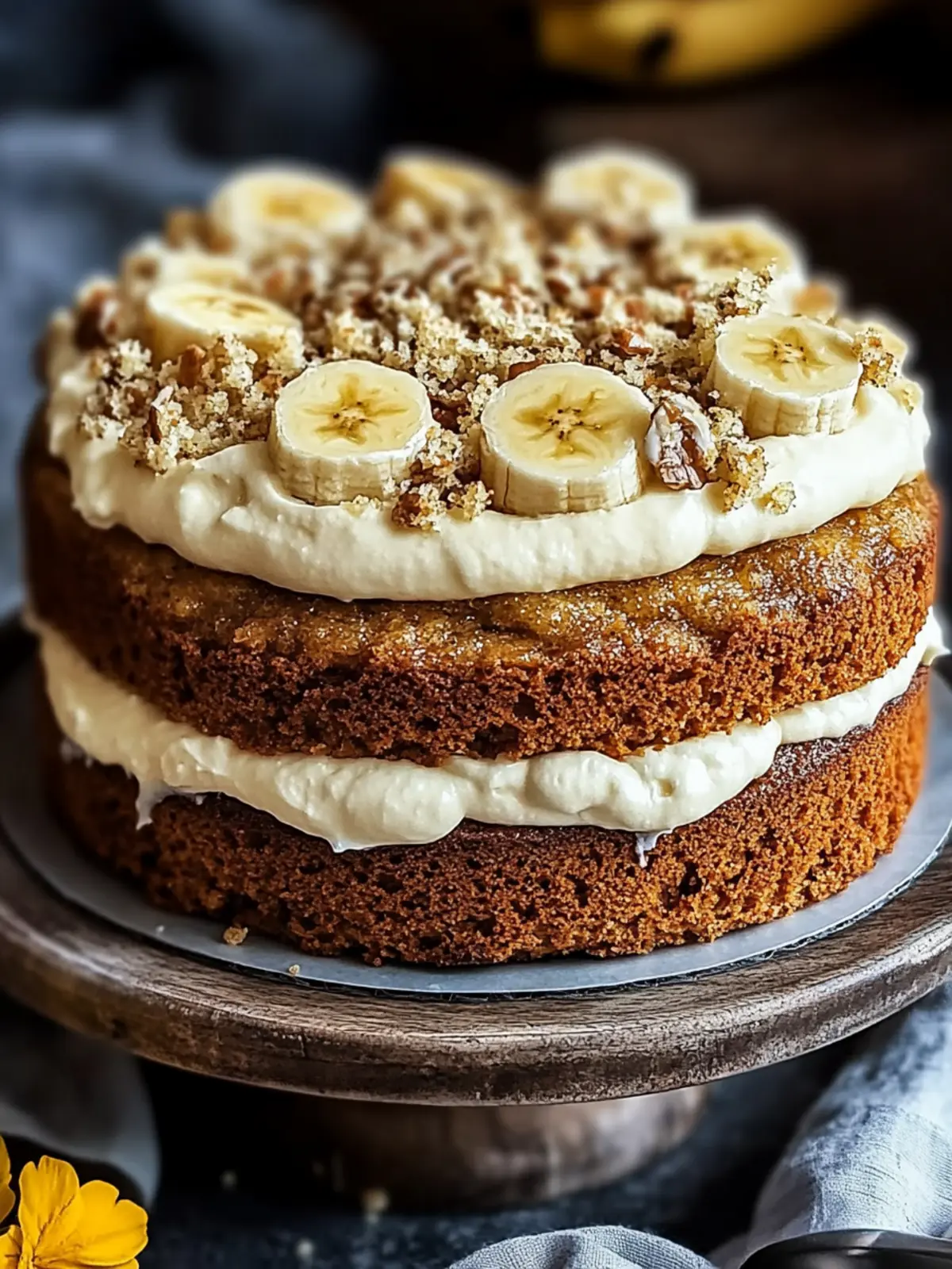 Irresistible Banana Bread Cake with Cream Cheese Frosting Delight 3 Banana Bread Cake with Cream Cheese Frosting