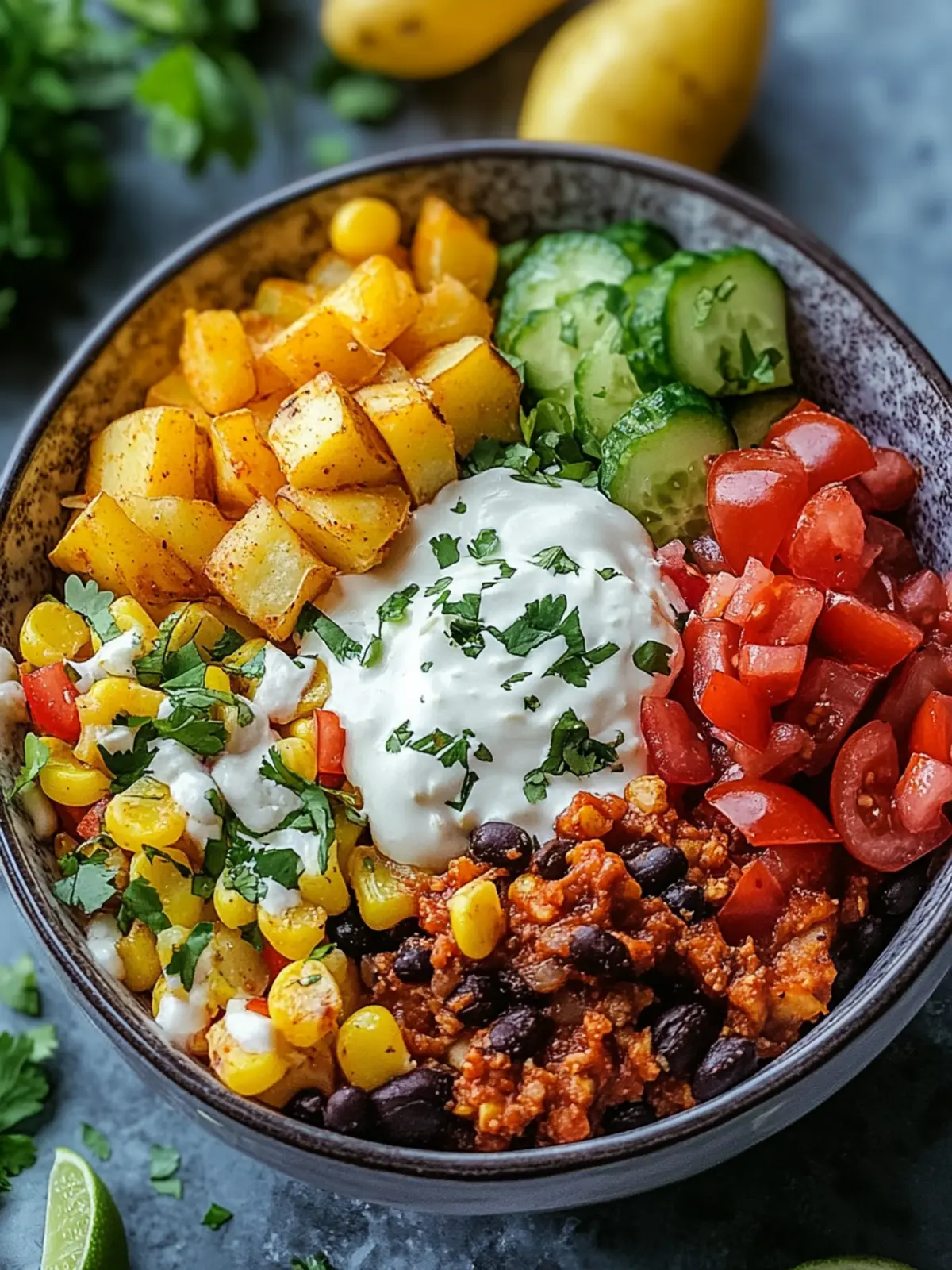 Loaded Potato Taco Bowl: Your New Favorite Comfort Meal 4 Loaded Potato Taco Bowl