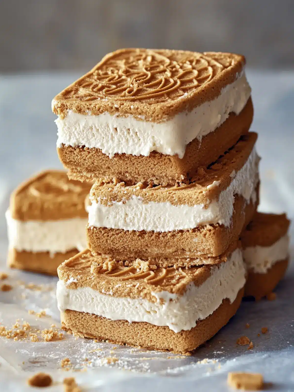 Creamy Biscoff Ice Cream Sandwiches You Can Whip Up Fast 2 Biscoff Ice Cream Sandwiches