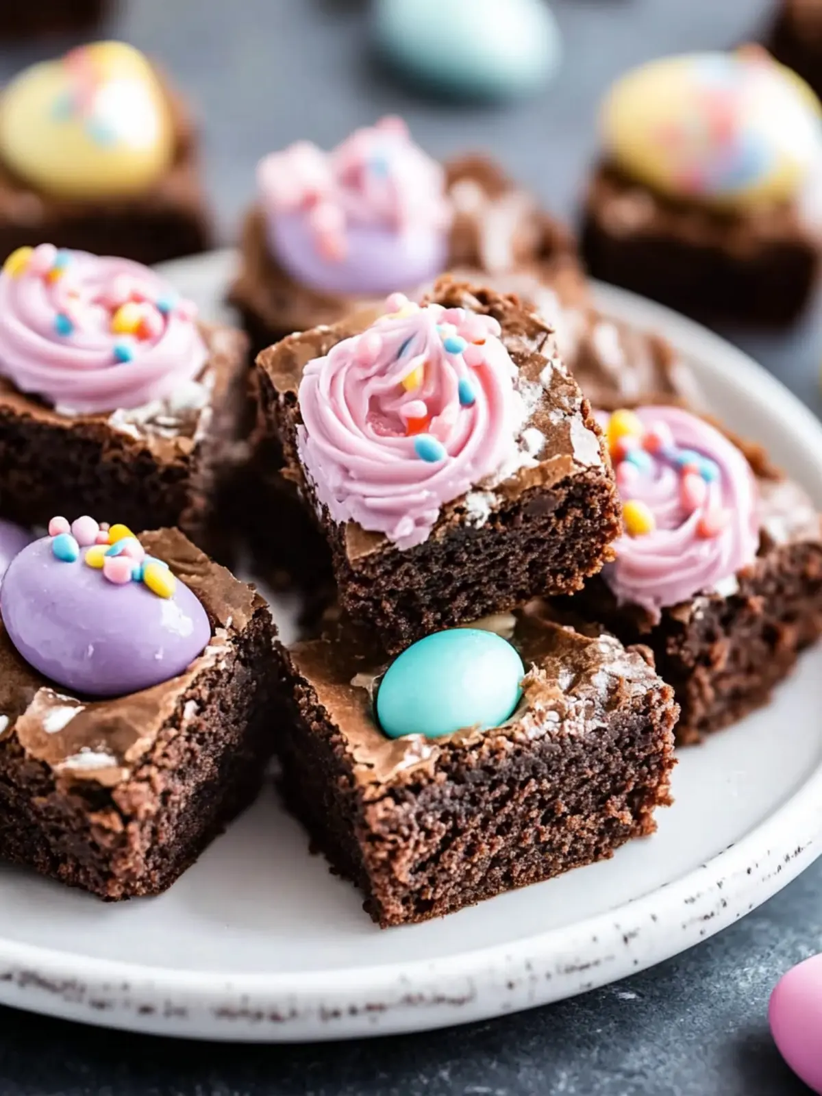 Easter Deviled Brownies Made with Brownie Mix for Fun Treats 3 Easter Deviled Brownies Made with Brownie Mix