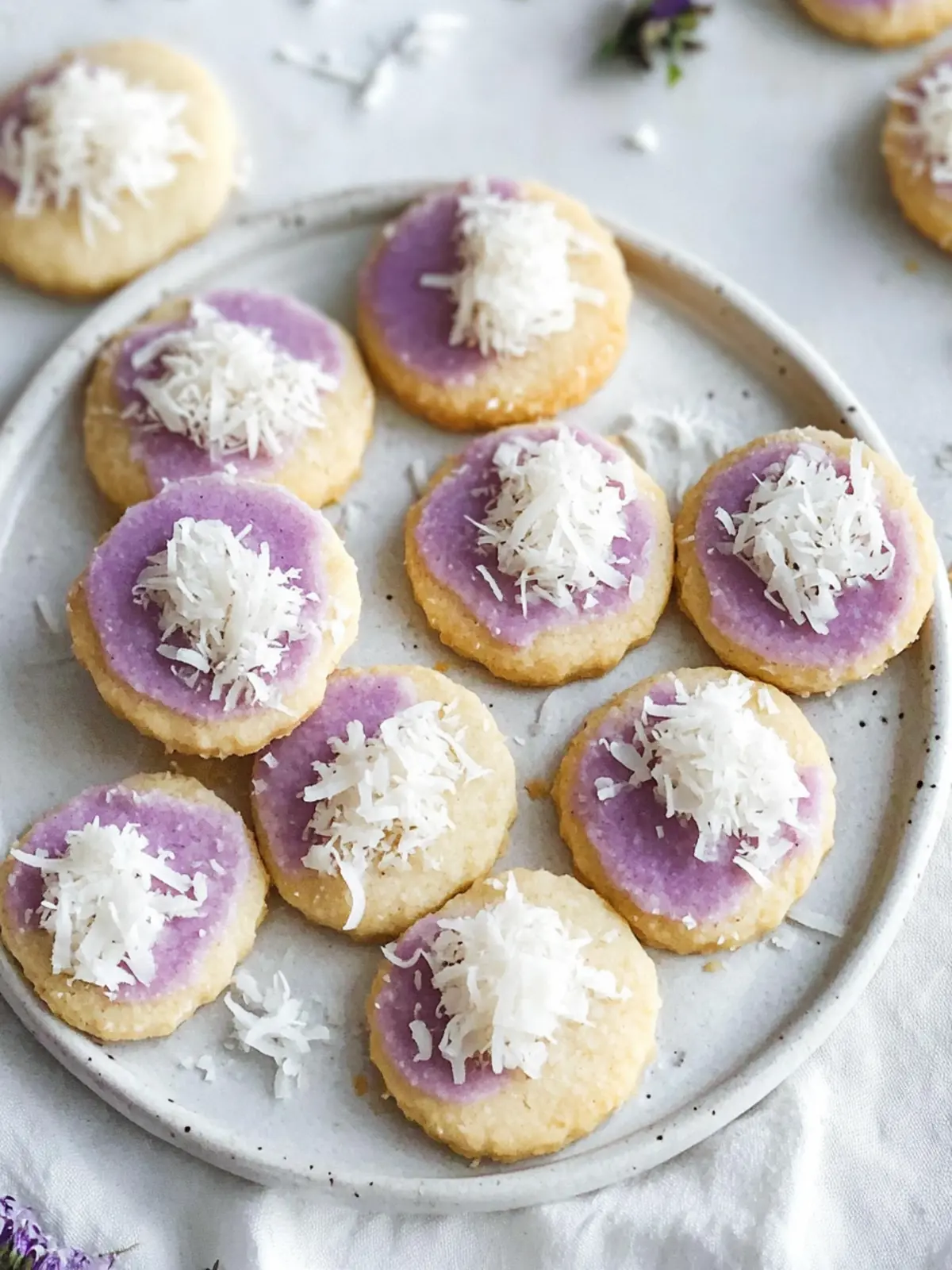 Taro Coconut Shortbread Cookies for a Sweet Escape 2 Taro Coconut Shortbread Cookies