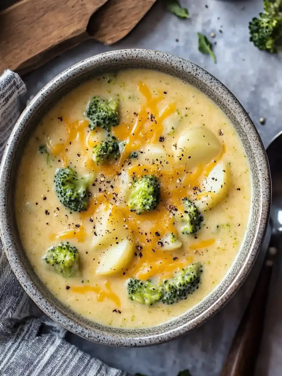 Cozy Up with Slow Cooker Cheesy Broccoli & Potato Soup 3 Slow Cooker Cheesy Broccoli & Potato Soup