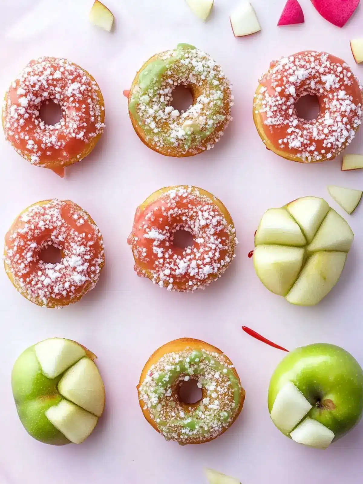 Donut-Shaped Apple Snacks: Healthy Fun for Everyone! 3 Donut-Shaped Apple Snacks