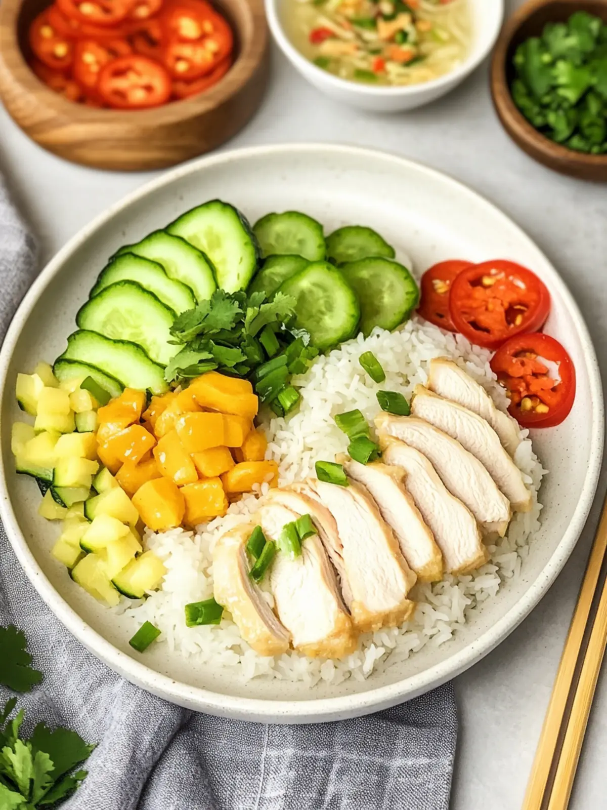 Effortless Easy Hainanese Chicken Rice in a Rice Cooker 3 Easy Hainanese Chicken Rice in Rice Cooker