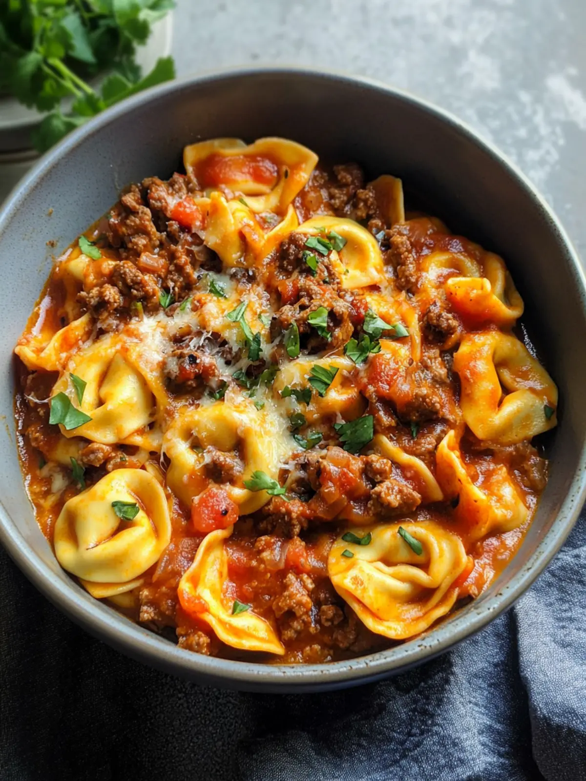 Savory Beef Enchilada Tortellini for Ultimate Comfort Food 2 Beef Enchilada Tortellini