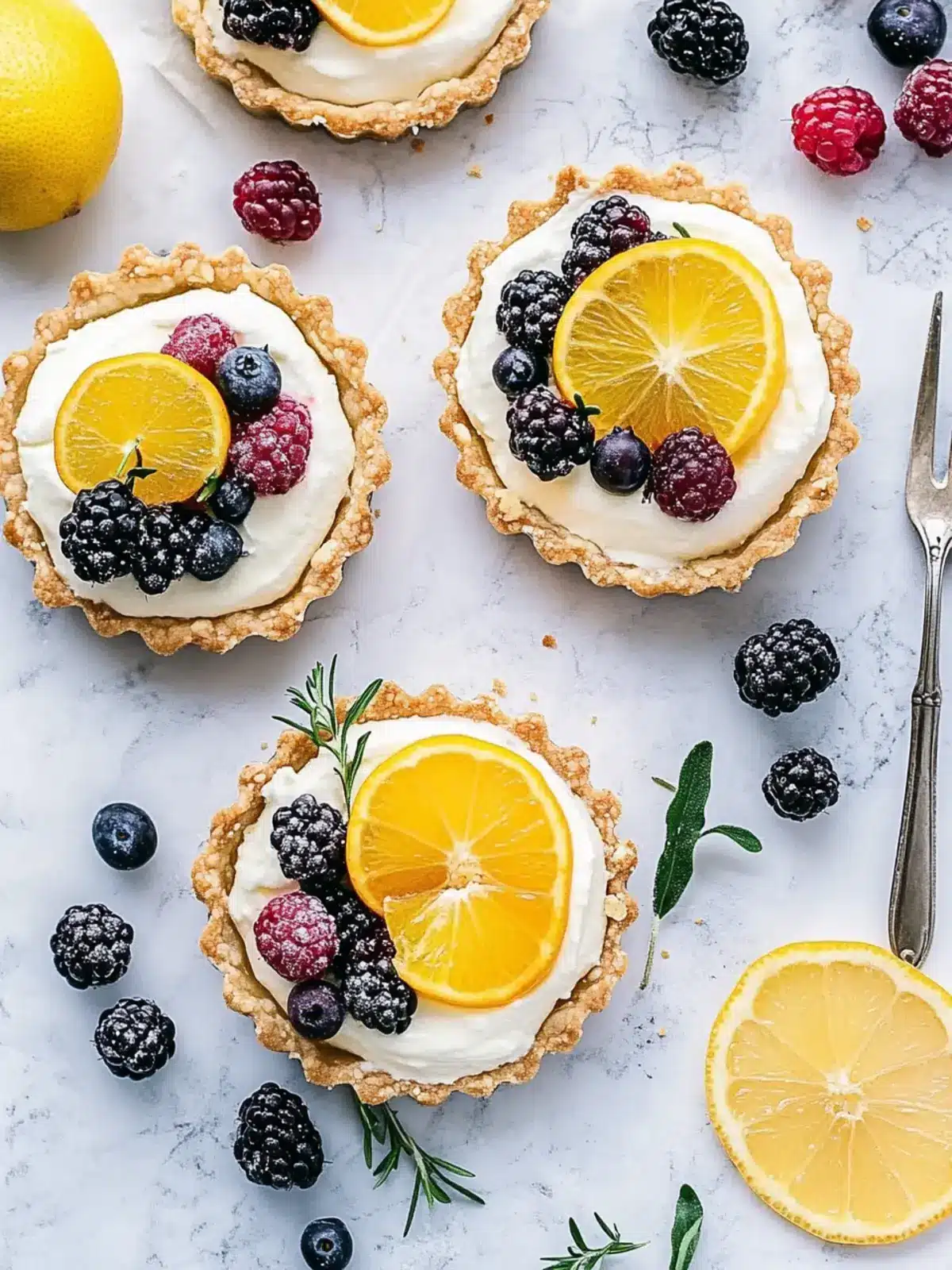 Citrus Berry Cream Cheese Tartlet: A Slice of Summer Bliss 2 Citrus Berry Cream Cheese Tartlet