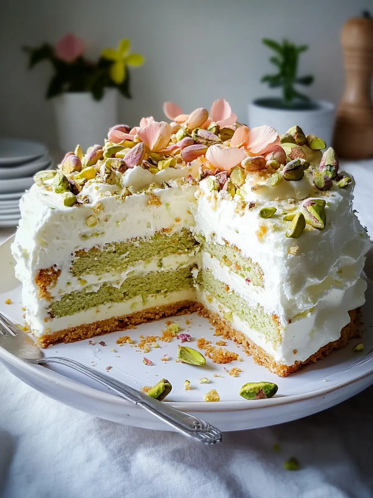 Pistachio Dacquoise Cake: A Dreamy Dessert to Impress Everyone 4 Pistachio Dacquoise Cake