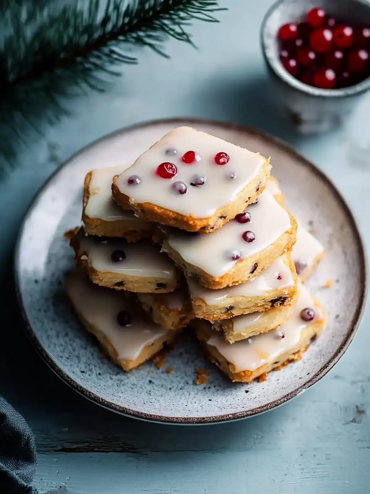 Delicious Currant and Lemon Shortbread with Vanilla Glaze Recipe 2 Currant and lemon shortbread with vanilla glaze