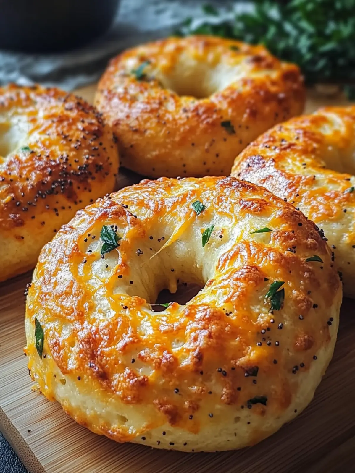 Sourdough Discard Bagels with Cheddar Jalapeño Bliss 3 Sourdough Discard Bagels with Cheddar Jalapeño
