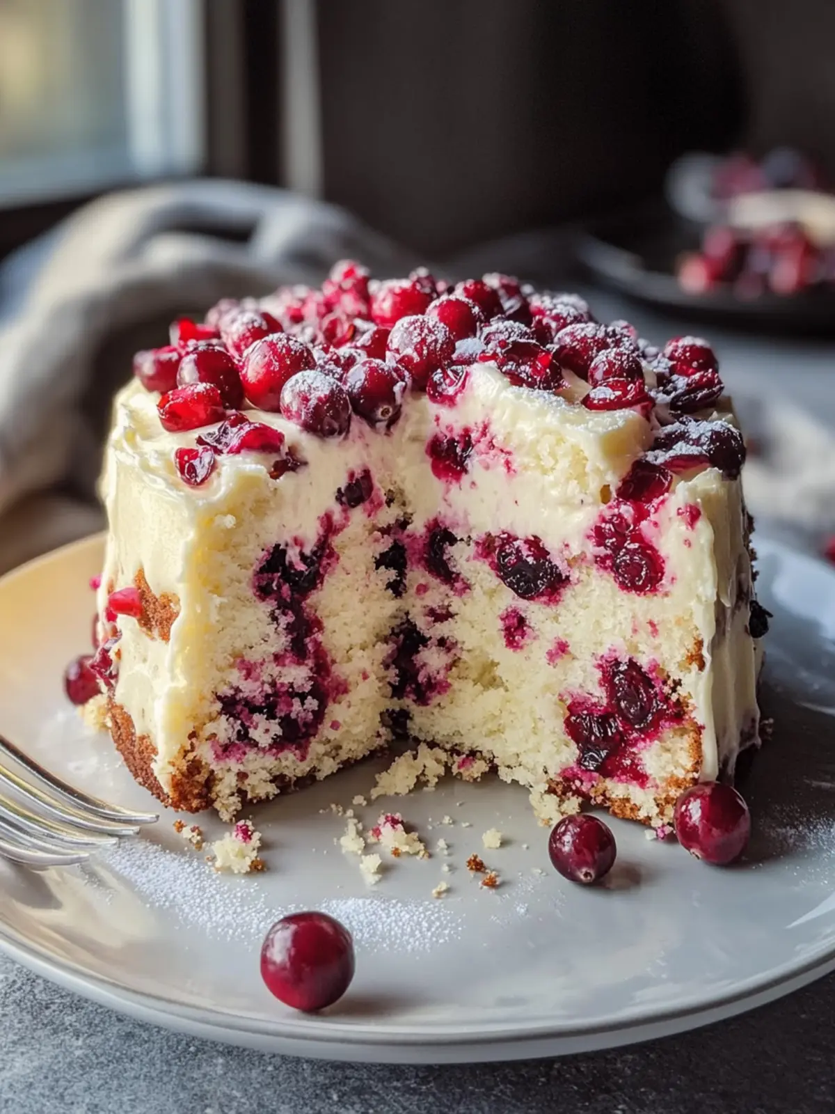 Decadent White Chocolate Cranberry Cake for Holiday Bliss 3 White Chocolate Cranberry Cake