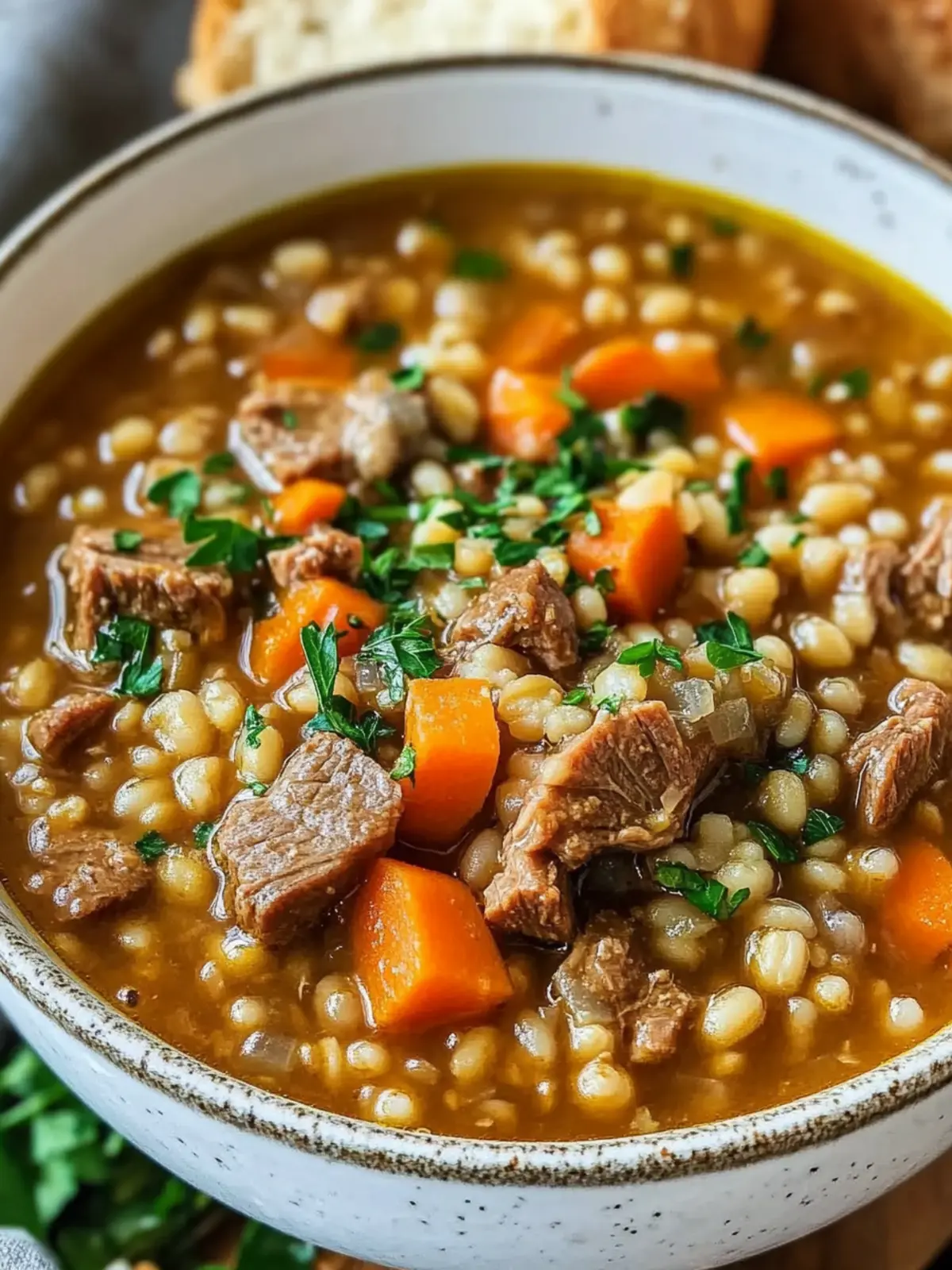 Savor Cozy Nights with Slow Cooker Beef & Barley Soup 3 Slow Cooker Beef & Barley Soup