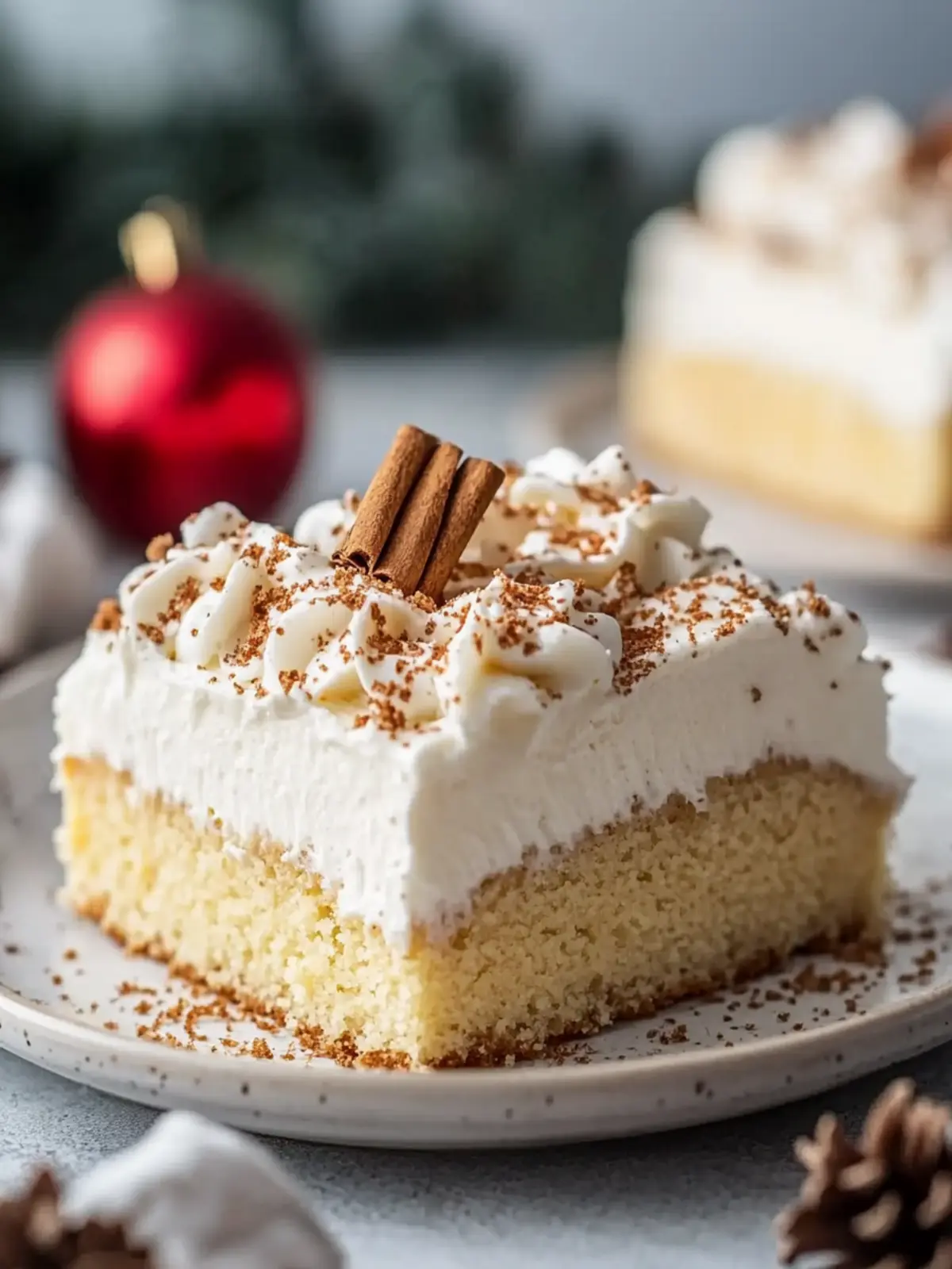 Eggnog Poke Cake: Your Ultimate Festive Delight at Home 4 Eggnog Poke Cake