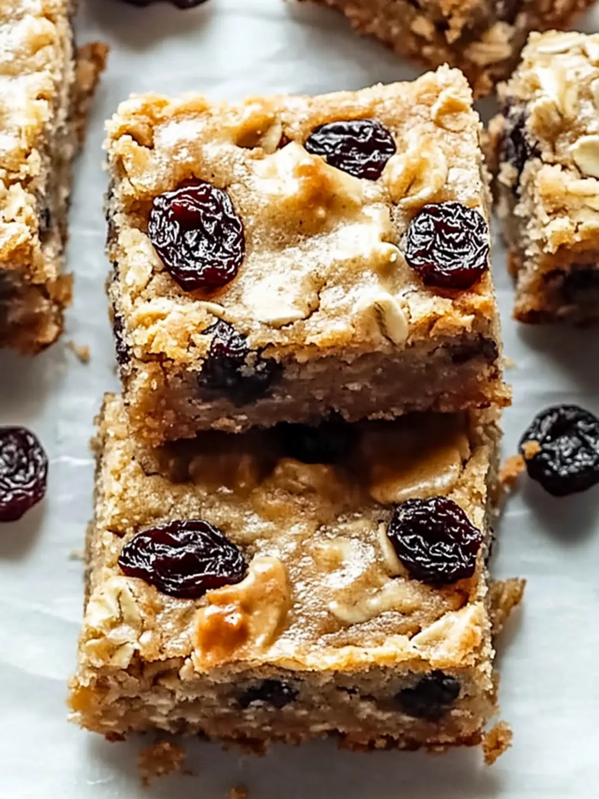 Oatmeal Raisin Cookie Bars: Sweet Comfort with Maple Frosting 2 Oatmeal Raisin Cookie Bars