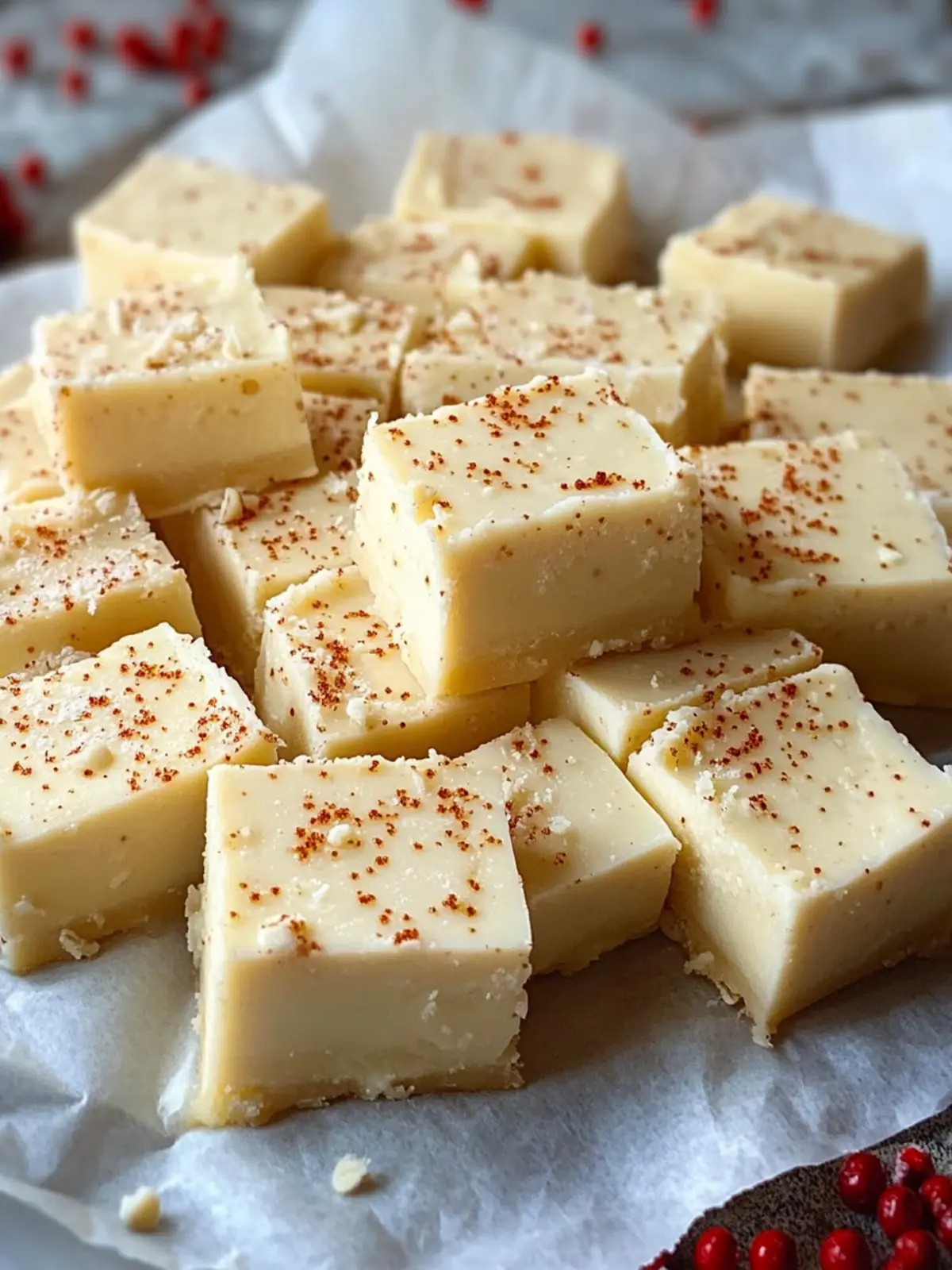 Decadent Eggnog Fudge That's a Holiday Must-Try! 3 Decadent Eggnog Fudge