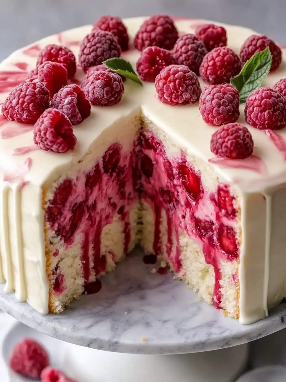 Decadent White Chocolate Raspberry Cake for Sweet Moments 4 White Chocolate Raspberry Cake