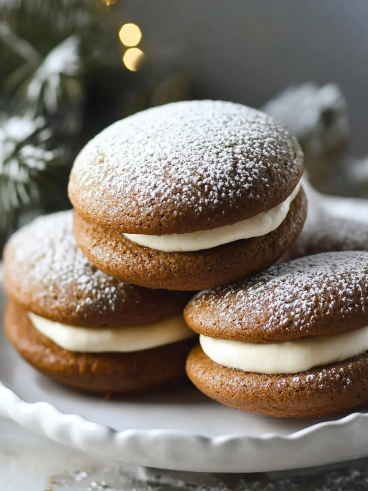 Gingerbread Whoopie Pies: A Festive Holiday Delight 2 Gingerbread Whoopie Pies