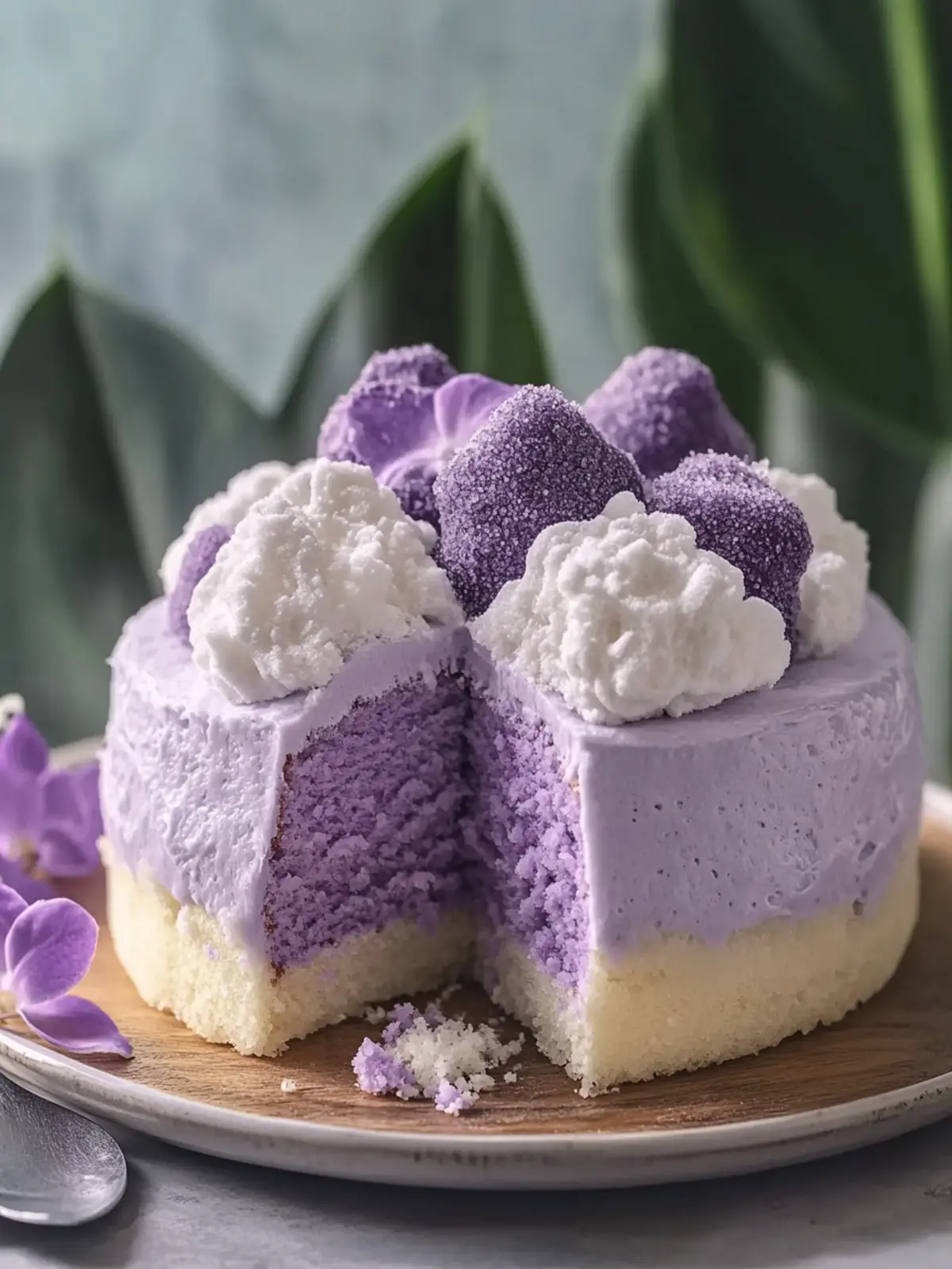 Taro Ube Cloud Cake: A Light Dessert Everyone Will Love 3 Taro Ube Cloud Cake: Delightfully Light Dessert for Everyone
