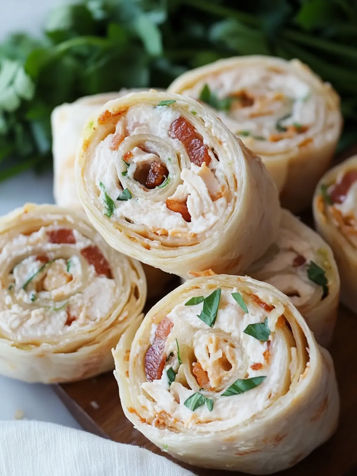 Irresistible Chicken Bacon Ranch Pinwheels for Your Next Party 3 Chicken Bacon Ranch Pinwheels