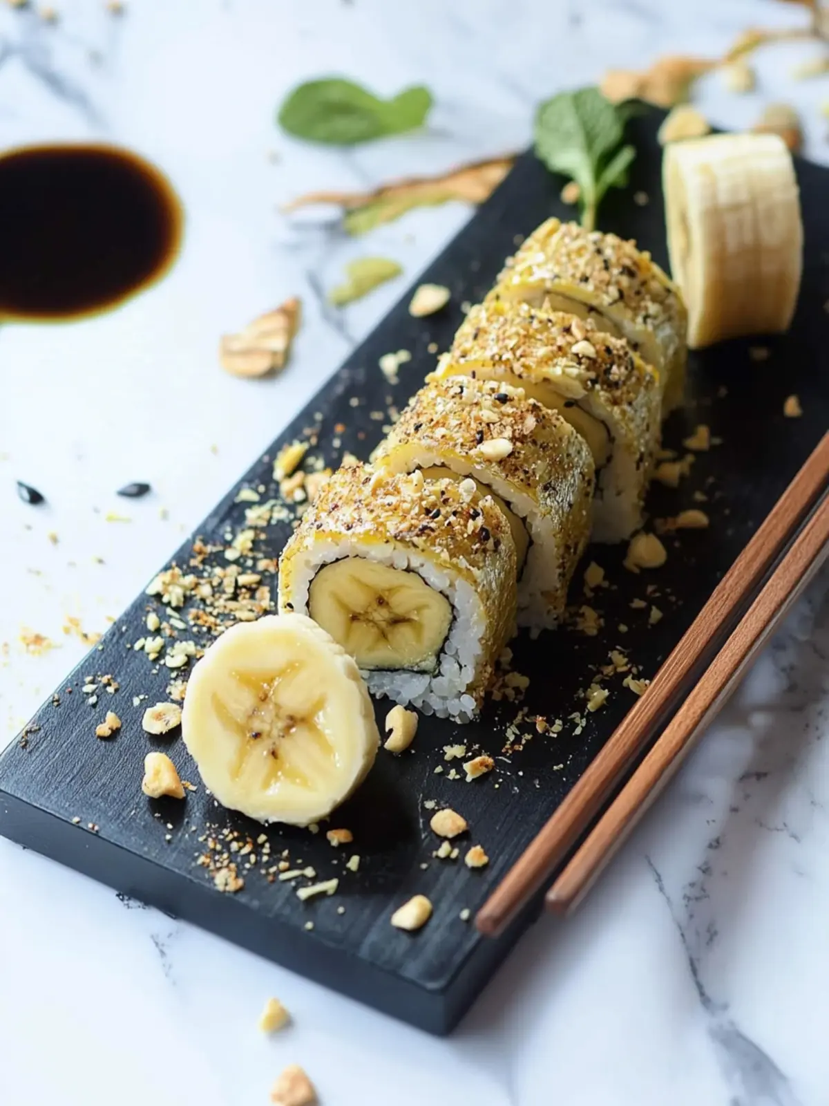 Delicious Banana Sushi: 3-Ingredient Vegan Snack Bliss 4 Banana Sushi