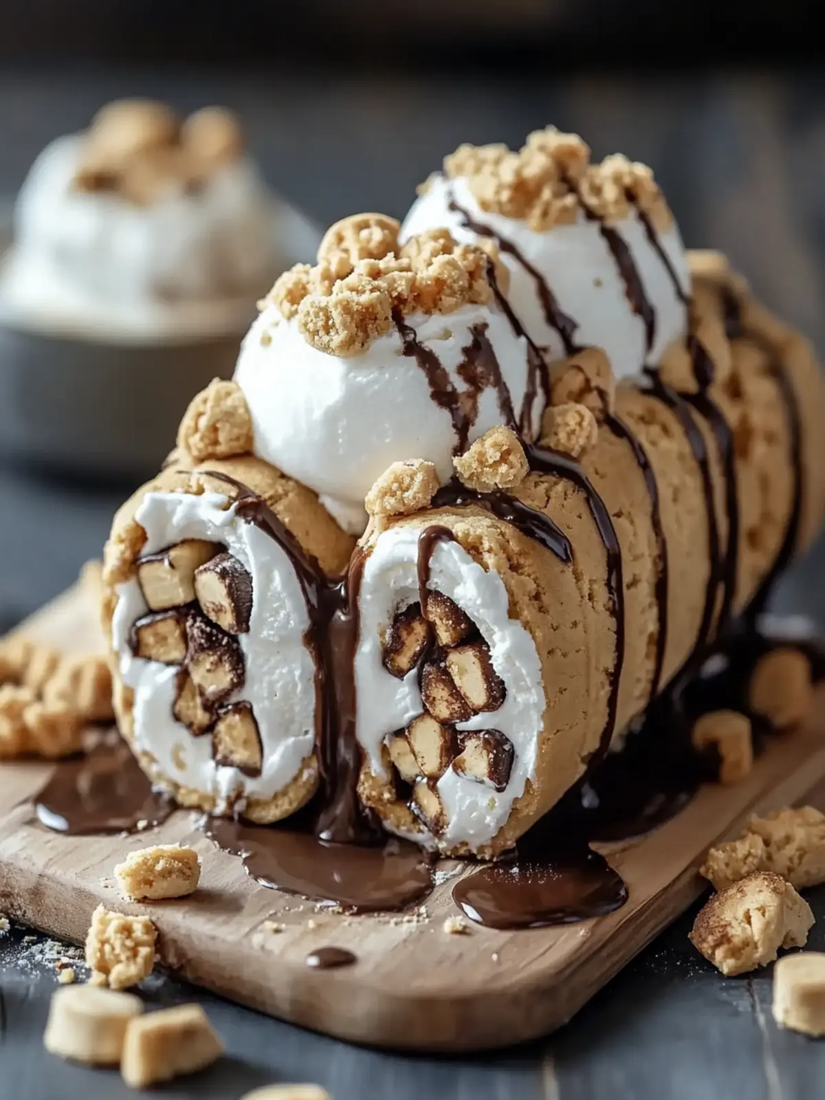 S mores Explosion Cookie Dough Ice Cream Rolls for Sweet Memories 2 S mores Explosion Cookie Dough Ice Cream Rolls