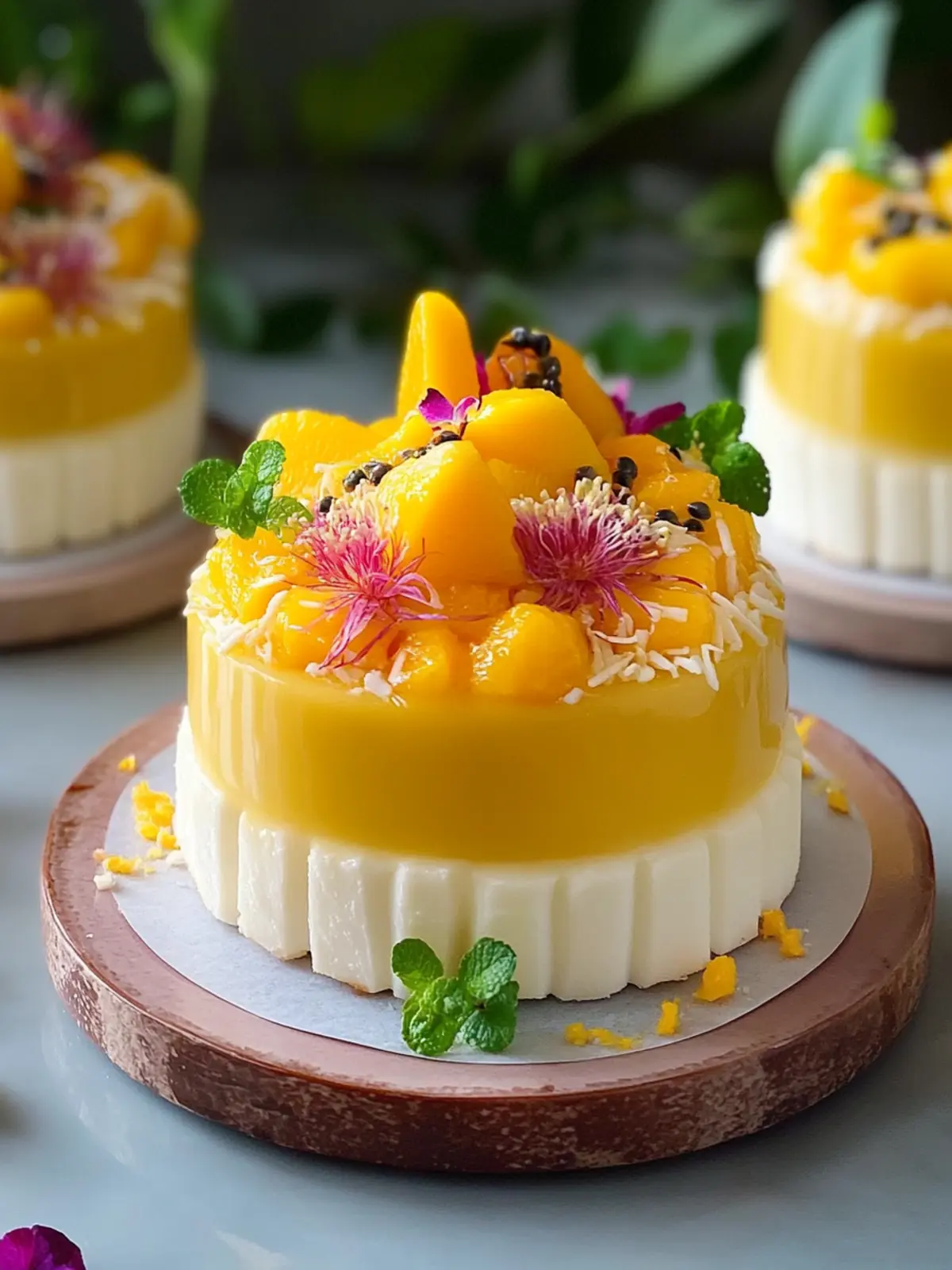 Tropical Mango Passion Fruit Coconut Entremet Bliss 4 Mango Passion Fruit Coconut Entremet