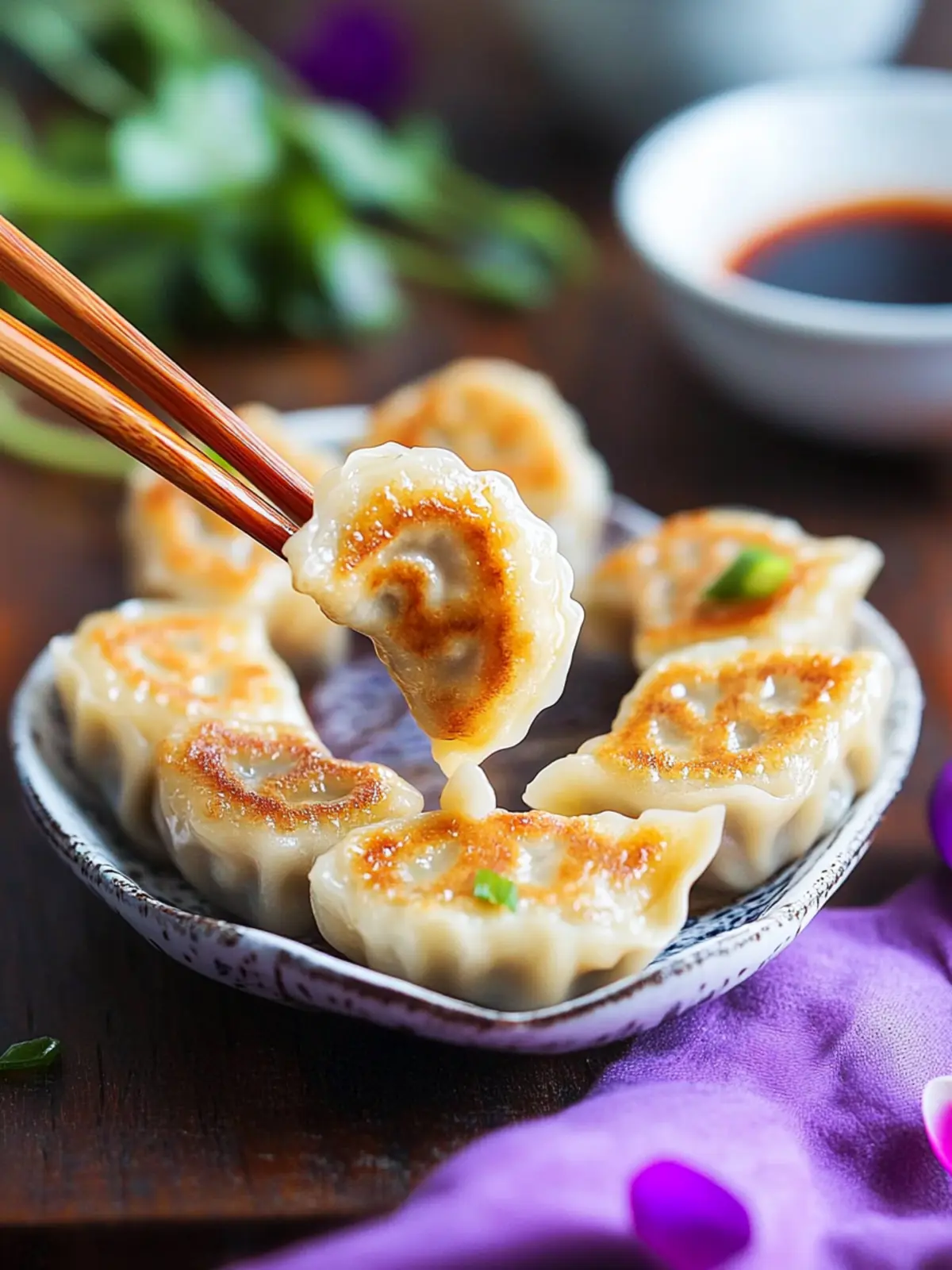 Heart Shaped Pork Potstickers: Love in Every Bite! 2 Heart Shaped Pork Potstickers