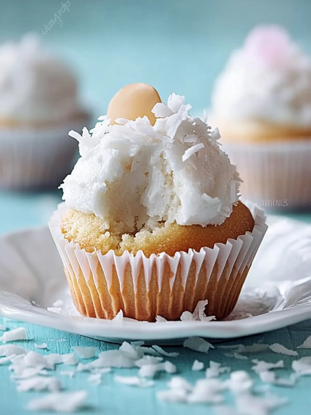 Deliciously Light Coconut Cupcakes for Guilt-Free Indulgence 2 Coconut Cupcakes