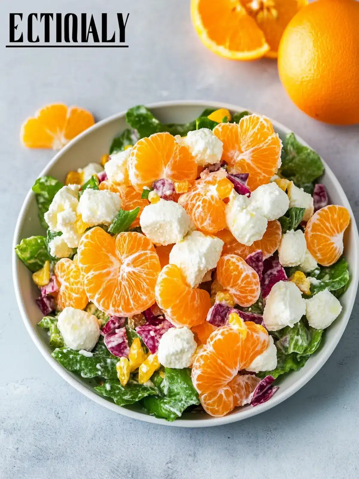 Delicious Orange Dreamsicle Salad for Nostalgic Summer Bliss 4 Orange Dreamsicle Salad