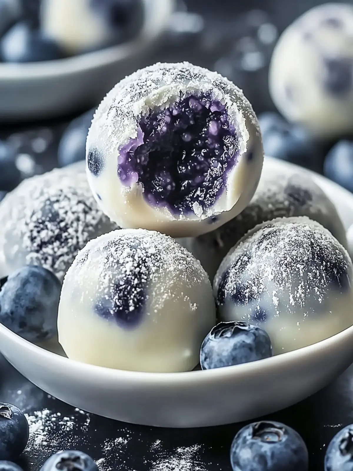 White Chocolate Blueberry Truffles A Decadent Treat! 4 White Chocolate Blueberry Truffles
