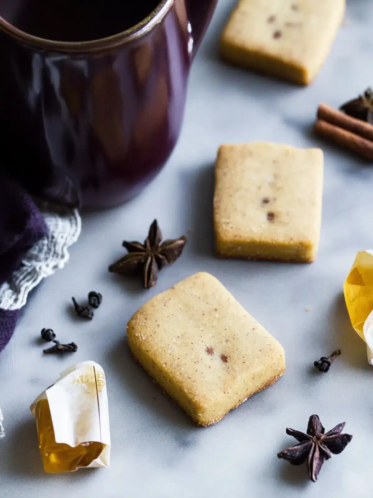 Dip into Delight: Honey Chai Shortbread Tea Bag Cookies 2 Honey Chai Shortbread Tea Bag Cookies