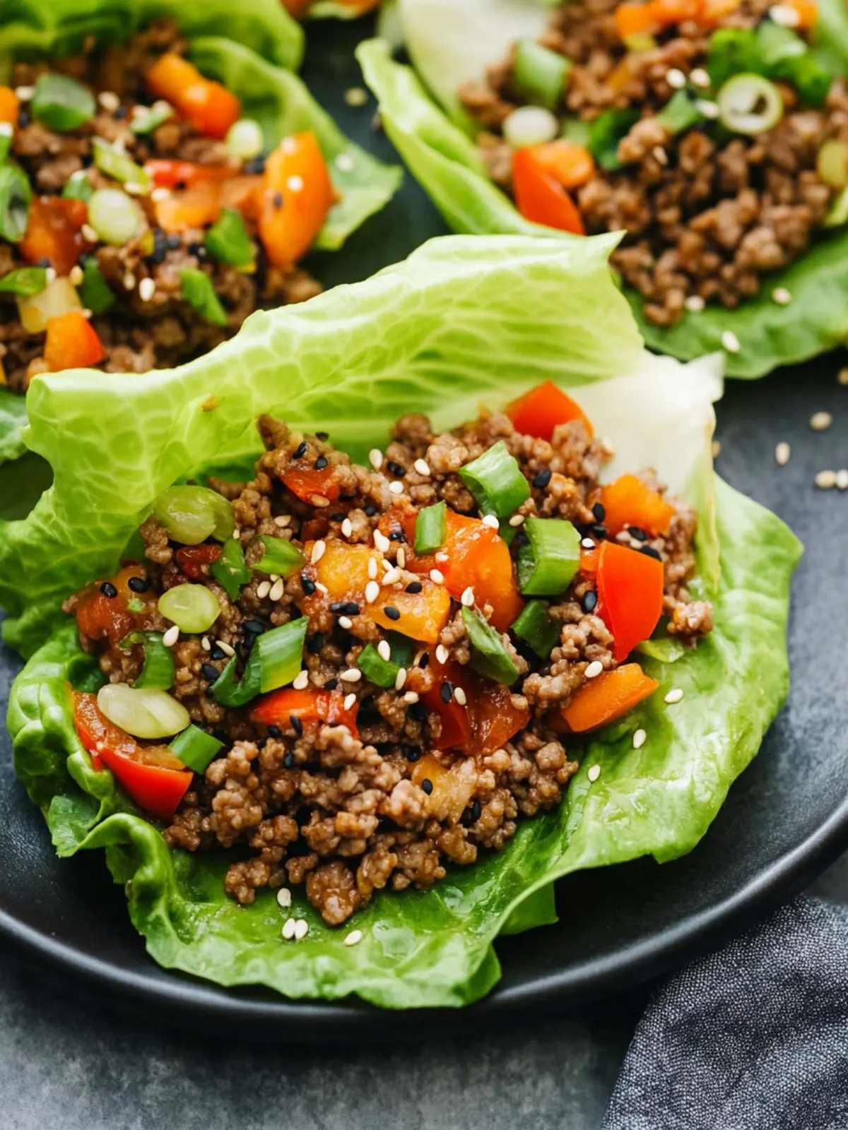 Delicious Asian-Style Ground Beef Lettuce Wraps in 25 Minutes 3 Asian-Style Ground Beef Lettuce Wraps