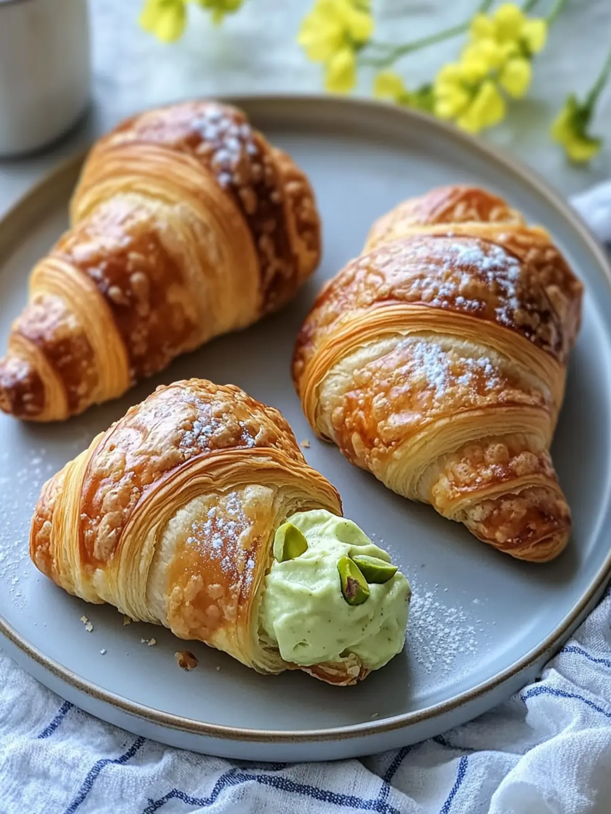 Pistachio Cream Croissants: Your New Favorite Brunch Treat 2 Pistachio Cream Croissants