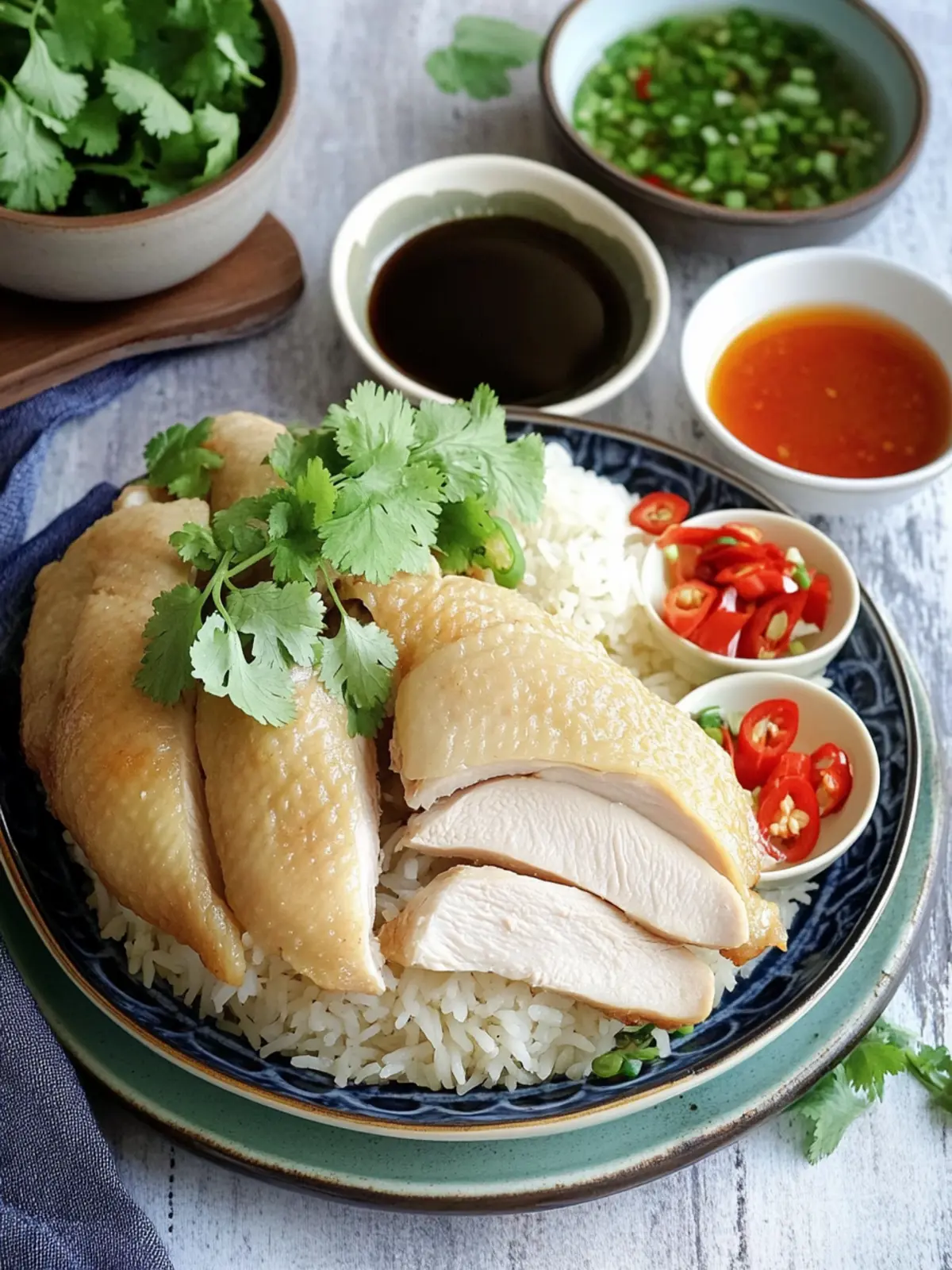 Hainanese Chicken Rice with 3 Dipping Sauces Made Easy 2 Hainanese Chicken Rice with 3 dipping sauces