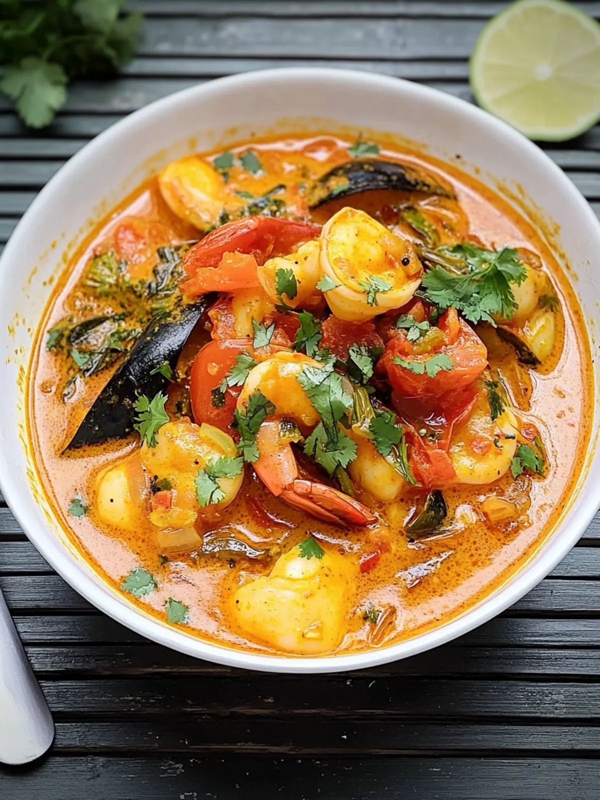 Burmese Seafood Curry: A Tomato Delight from Myanmar 4 Burmese Seafood Curry a tomato curry from Myanmar