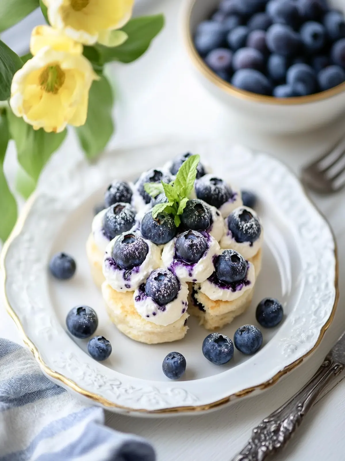 Irresistible Blueberry Shortcakes with Tangy Lemon Glaze 2 Blueberry Shortcakes