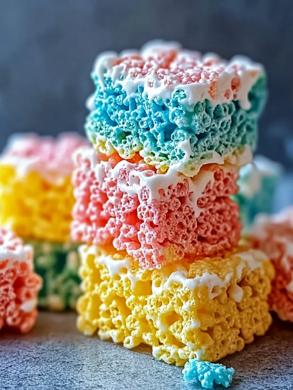 Colorful Rainbow Rice Krispie Treats for Sweet Nostalgic Fun 4 Colorful Rainbow Rice Krispie Treats for Sweet Nostalgic Fun