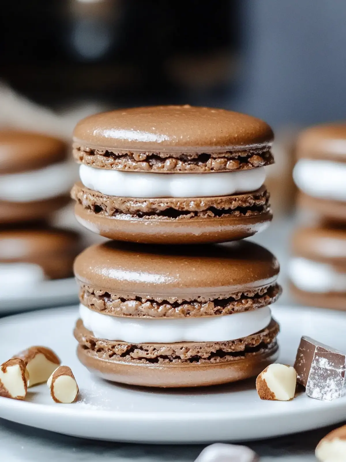 Irresistible Hot Cocoa Macarons: A Cozy Winter Treat 3 Hot Cocoa Macarons