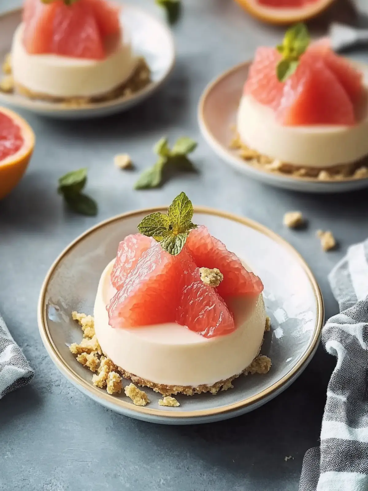 Zesty Grapefruit Panna Cotta for a Refreshing Dessert Delight 3 Grapefruit Panna Cotta