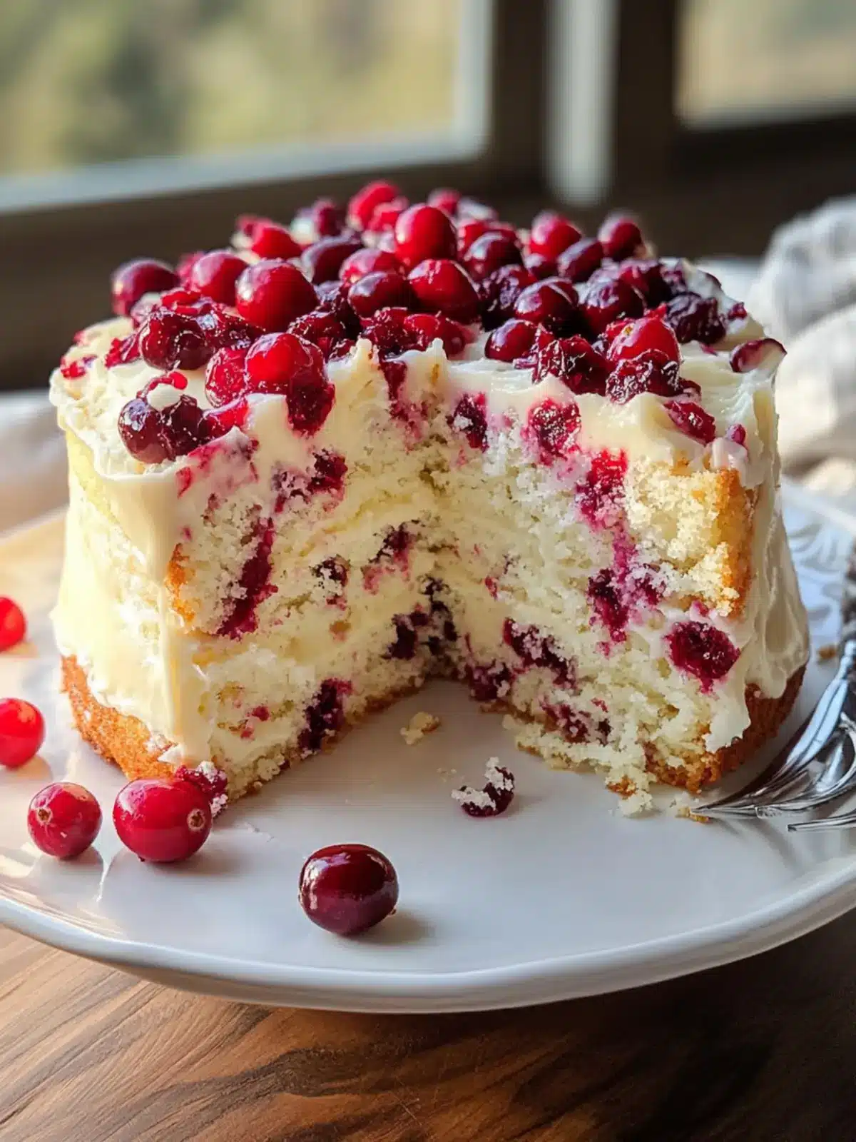 Decadent White Chocolate Cranberry Cake for Holiday Bliss 4 White Chocolate Cranberry Cake