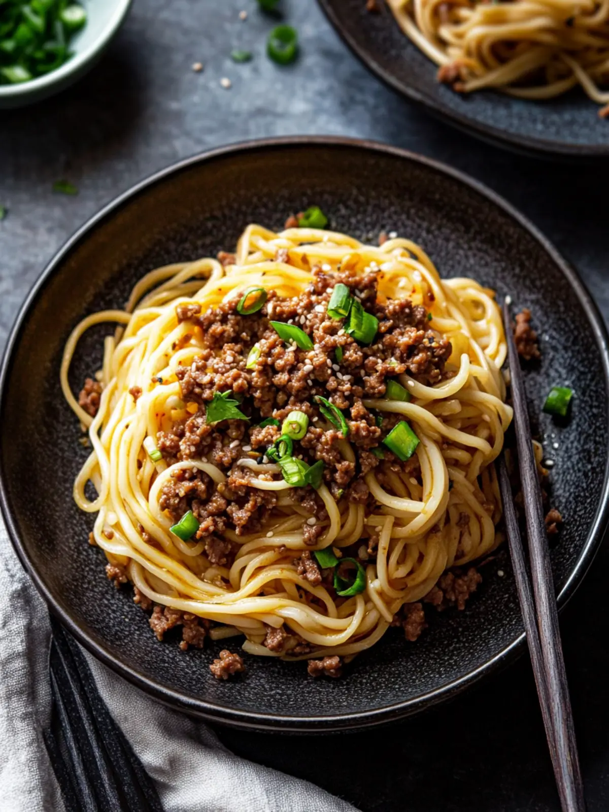 Savory Asian Ground Beef Noodles Ready in 20 Minutes! 4 Asian Ground Beef Noodles