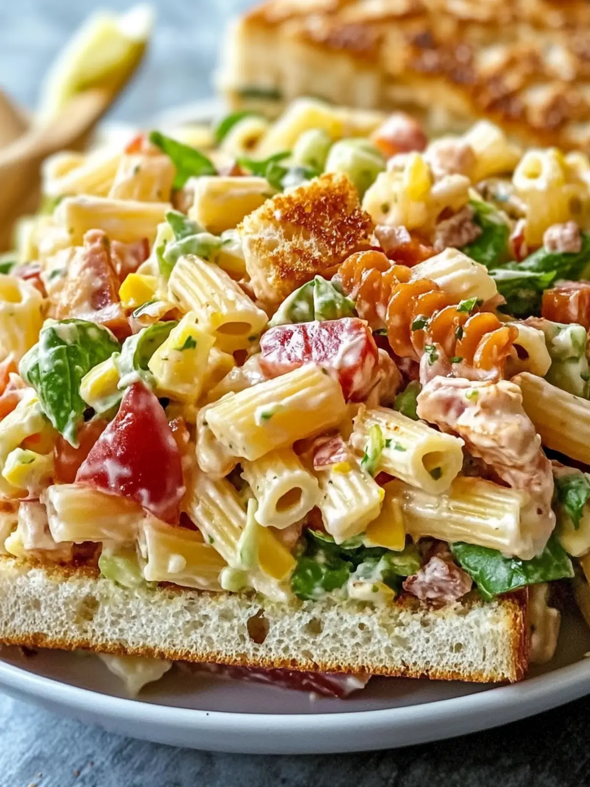 Creamy Club Sandwich Pasta Salad: Your Summer Showstopper 2 Club Sandwich Pasta Salad