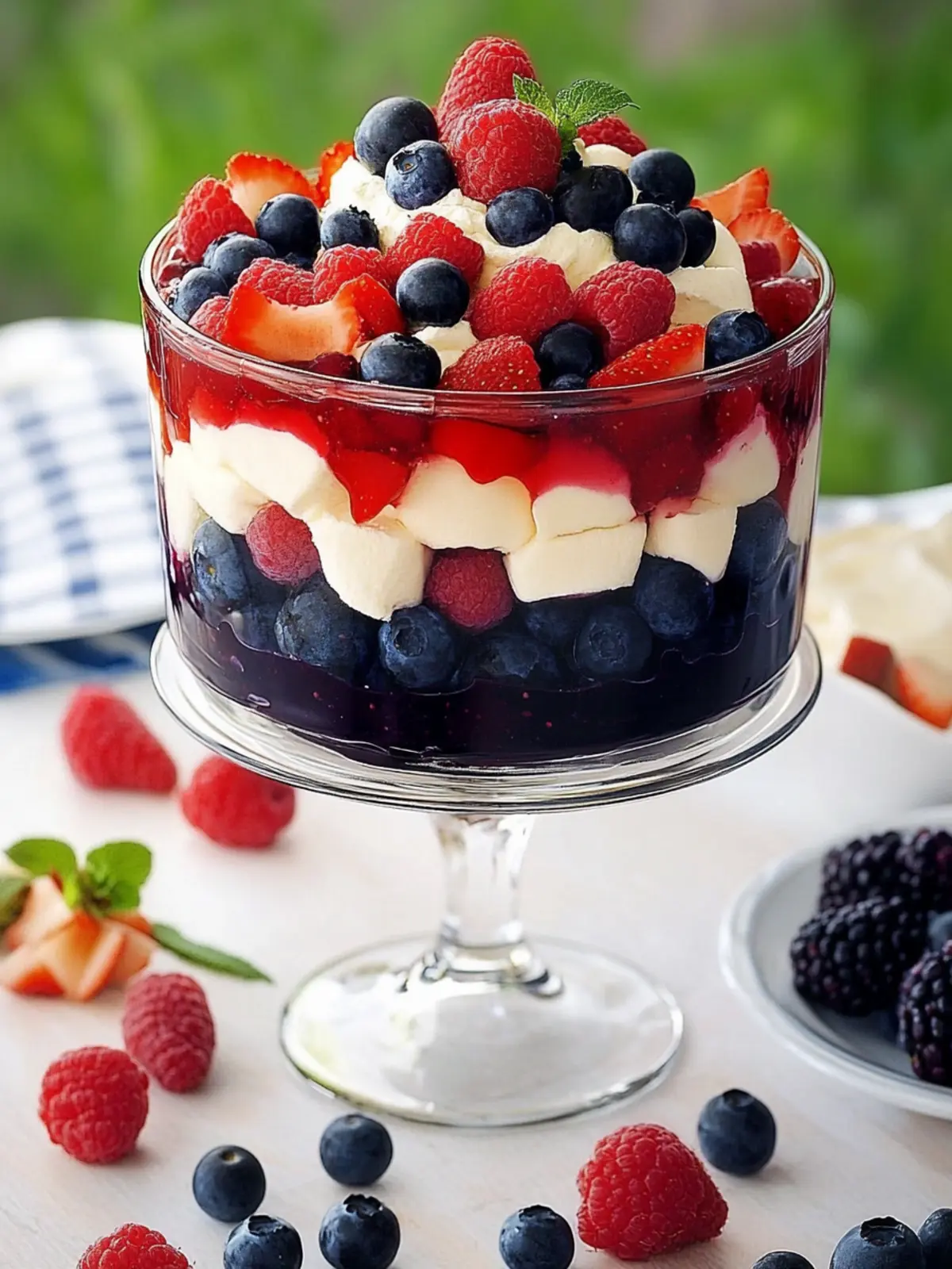 Refreshing Red, White and Blueberry Trifle for Summer Fun 2 Red, White and Blueberry Trifle