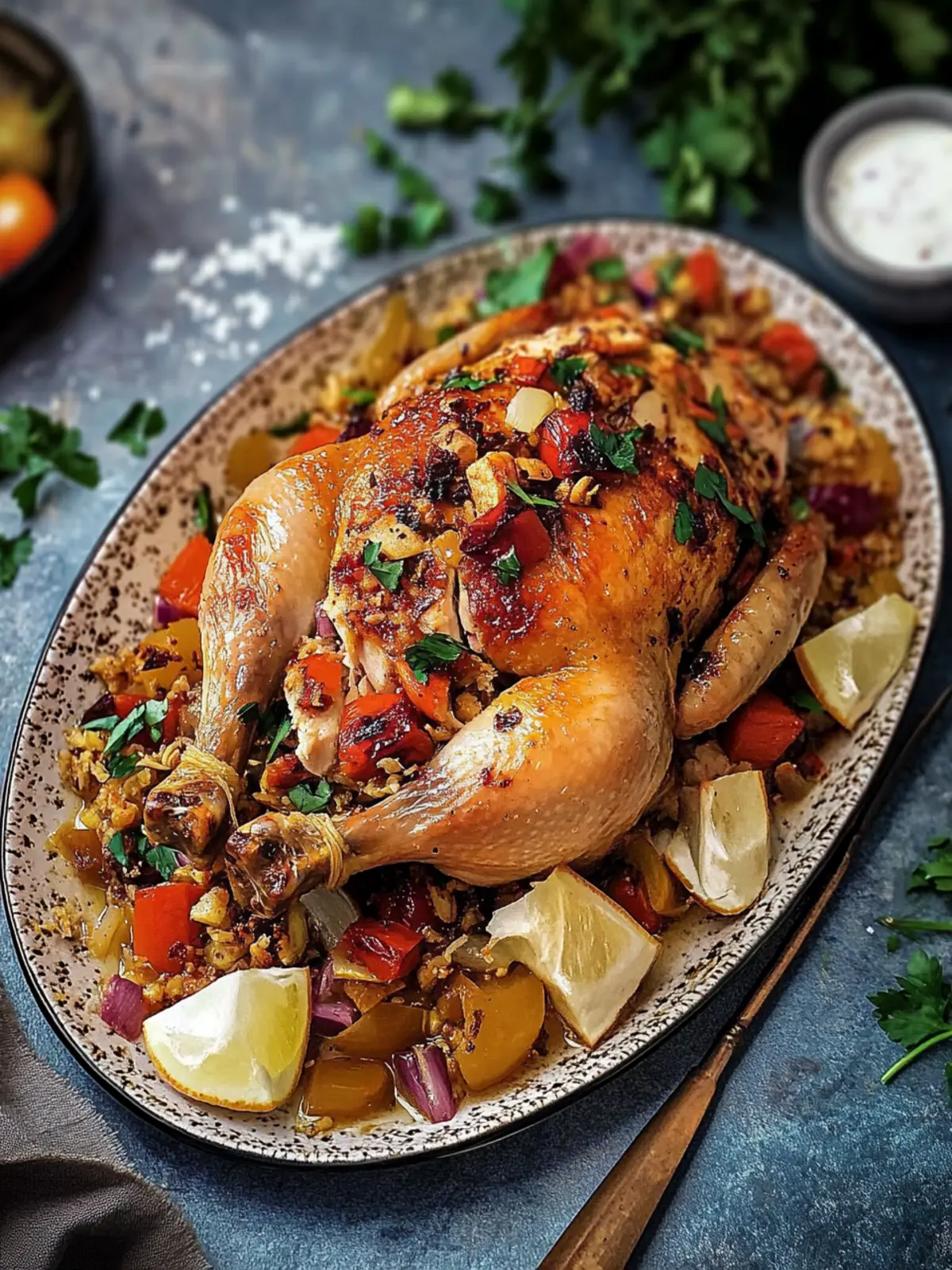 Savory Djaj Mahshi: Delightful Middle Eastern Stuffed Chicken 3 Djaj Mahshi (Middle Eastern Stuffed Chicken)