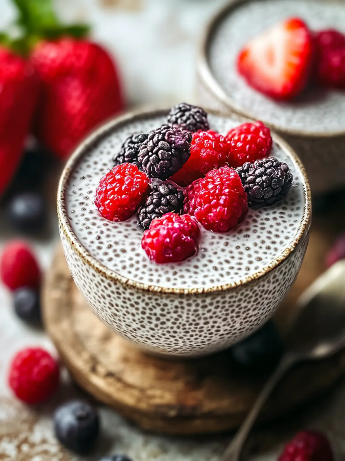 Dreamy Chia Seed Pudding with Coconut and Fresh Berries 3 Chia Seed Pudding