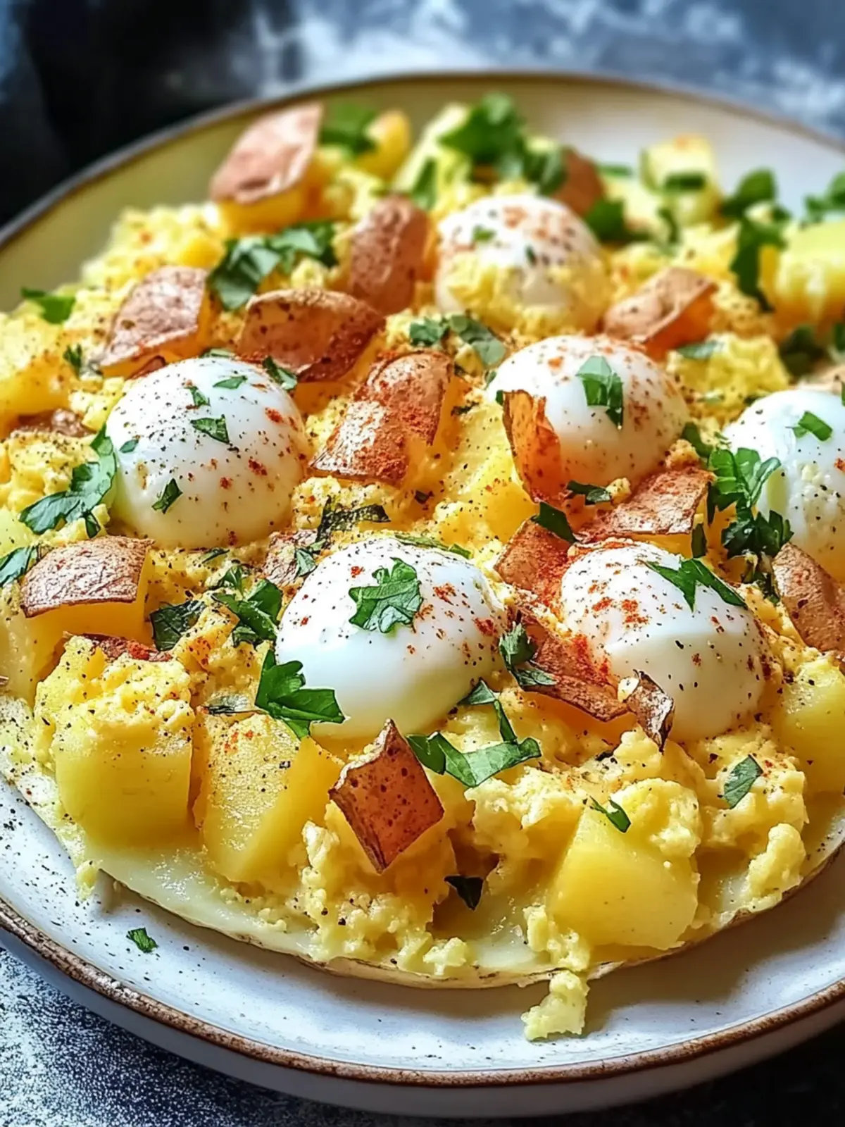 Cheesy Potato Egg Scramble: Your Quick Comfort Food Fix 3 Cheesy Potato Egg Scramble