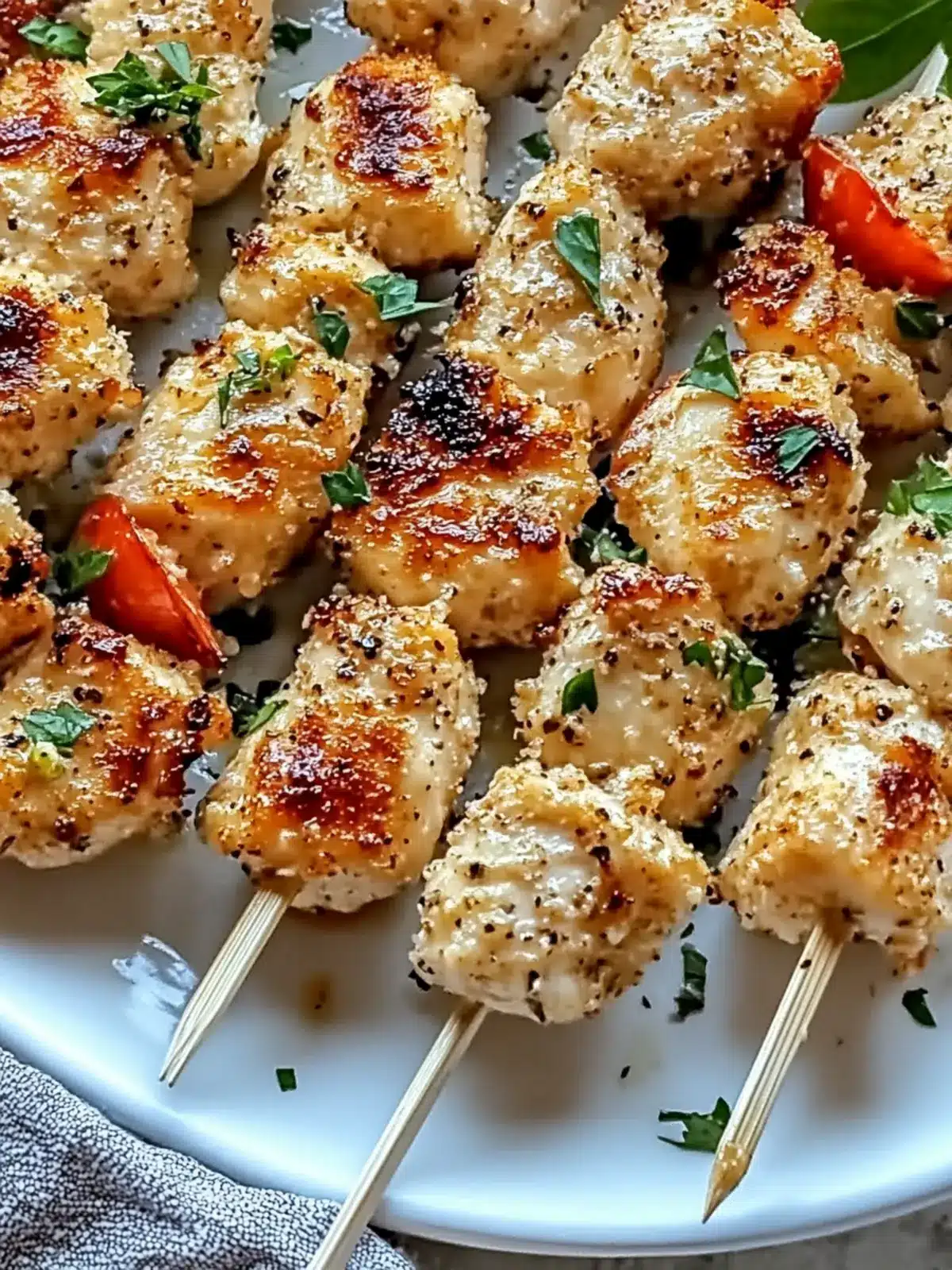 Air Fryer Garlic Parmesan Chicken Skewers for Easy Flavor Bliss 3 Air Fryer Garlic Parmesan Chicken Skewers